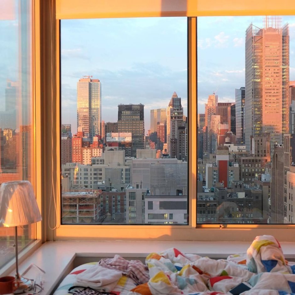 Нью Йорк вид из окна