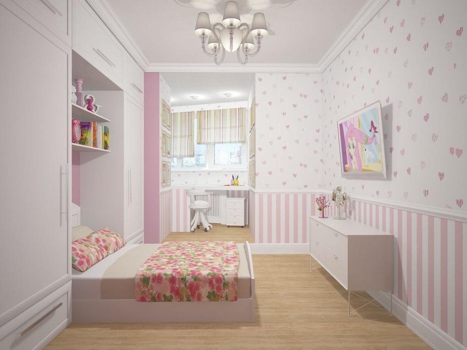 Дизайн комнаты для двух девочек