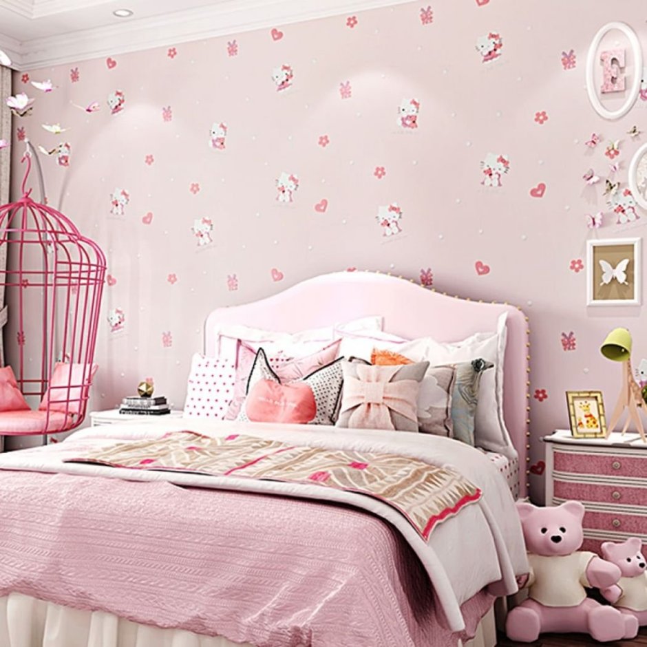 Розовая комната Хеллоу Китти