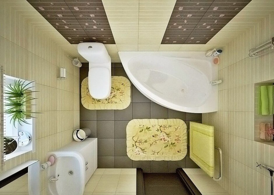 Ванная совмещенная с туалетом