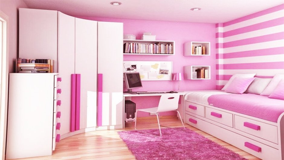Маленькая комната для подростка девочки