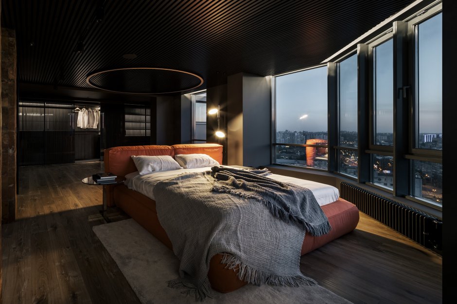 Спальня с панорамным видом