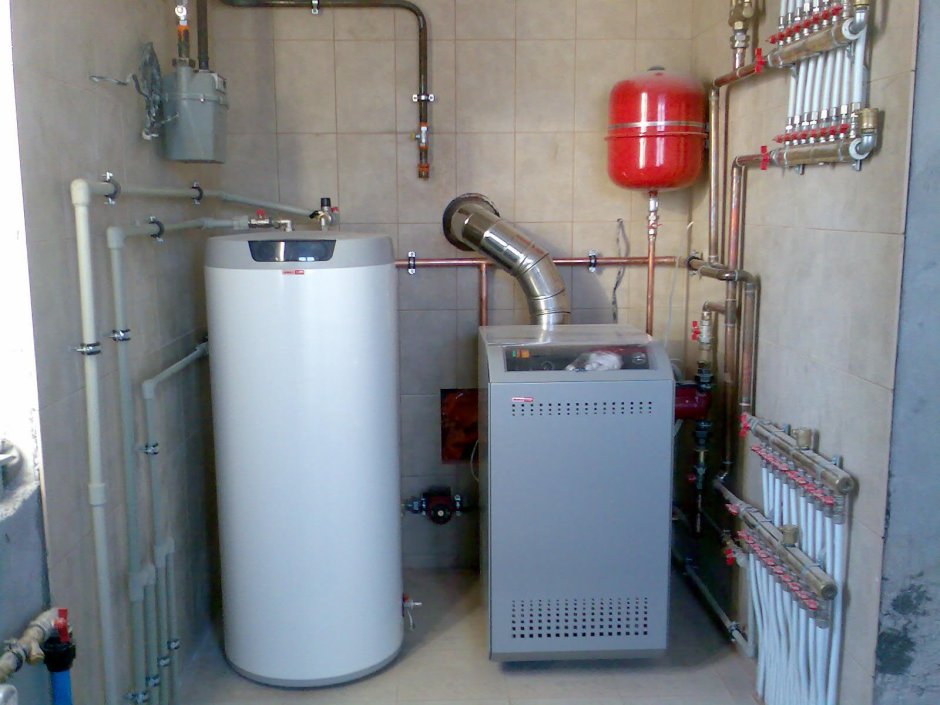 Газовый котел для отопления частного дома 80 м2