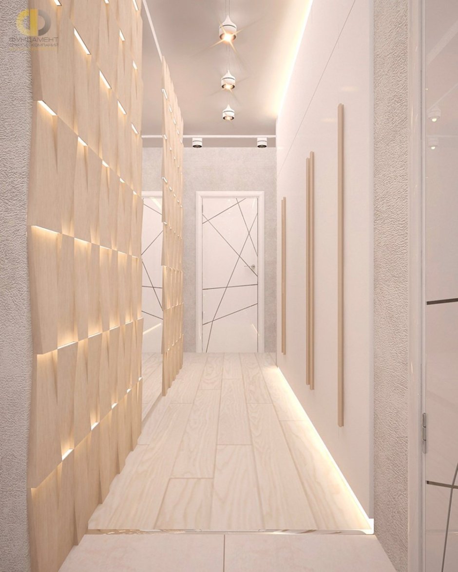 Декоративная штукатурка коридор в светлых тонах