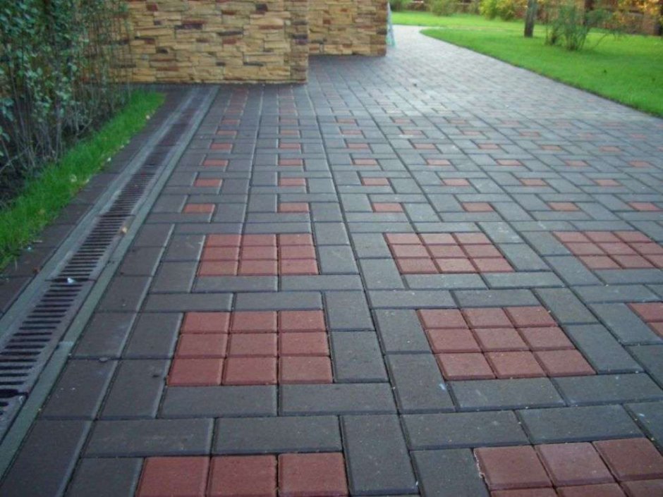 Вибропрессованная тротуарная плитка квадрат