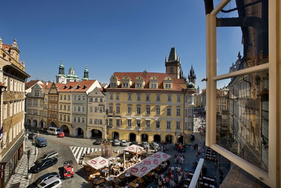Прага Чехия вид на центр