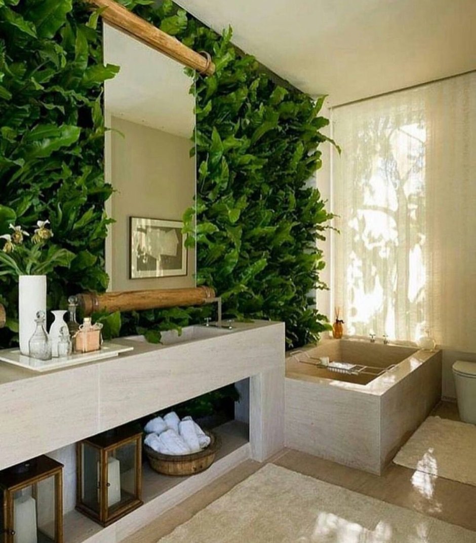 Вертикальное Озеленение в ванной