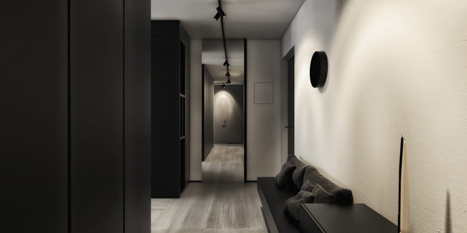 Черный коридор в квартире