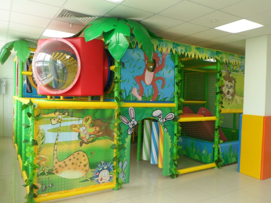 Детская игровая комната джунгли (48 фото)
