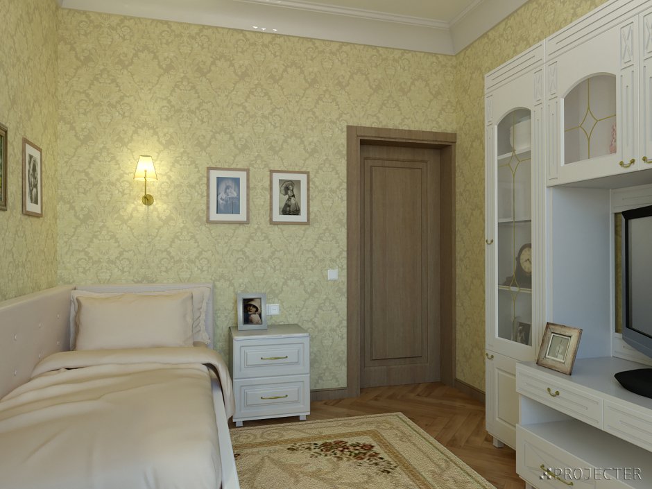 Интерьер комнаты для пожилой женщины