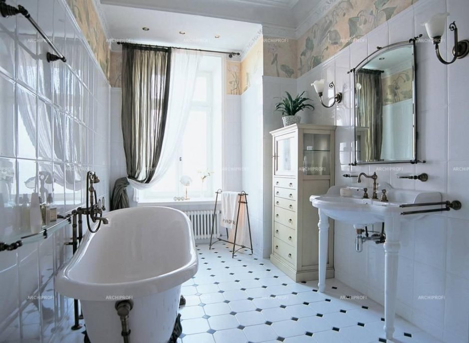 Ванные комнаты в французском стиле