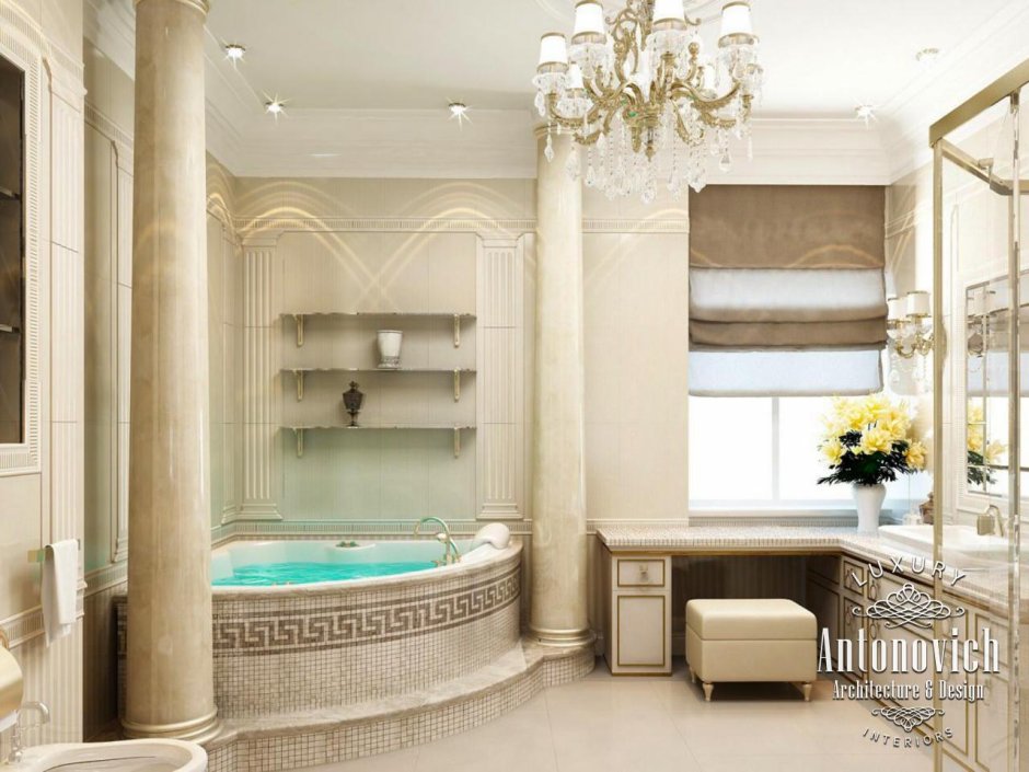 Роскошная ванная комната Цезаря