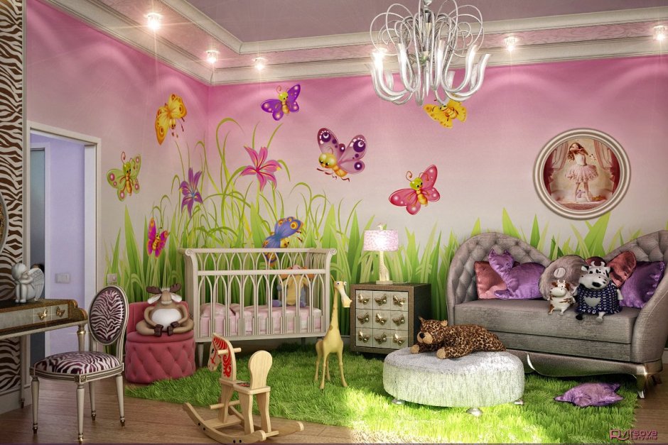 Фреска в детскую комнату девочке