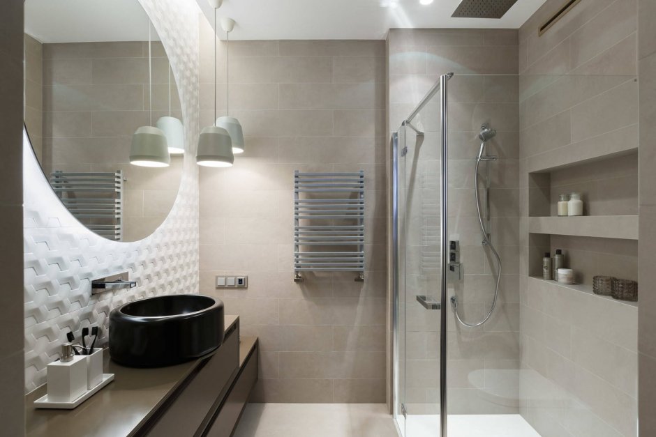Ванная комната с душевой кабиной дизайн