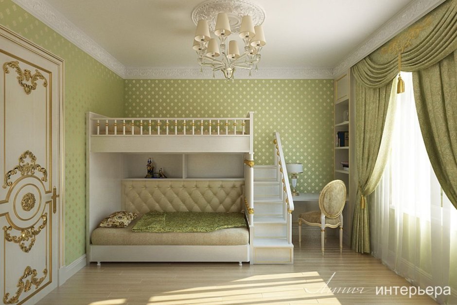 Комната для мальчика в классическом стиле