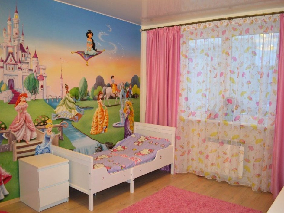 Фотообои для детской комнаты девочке