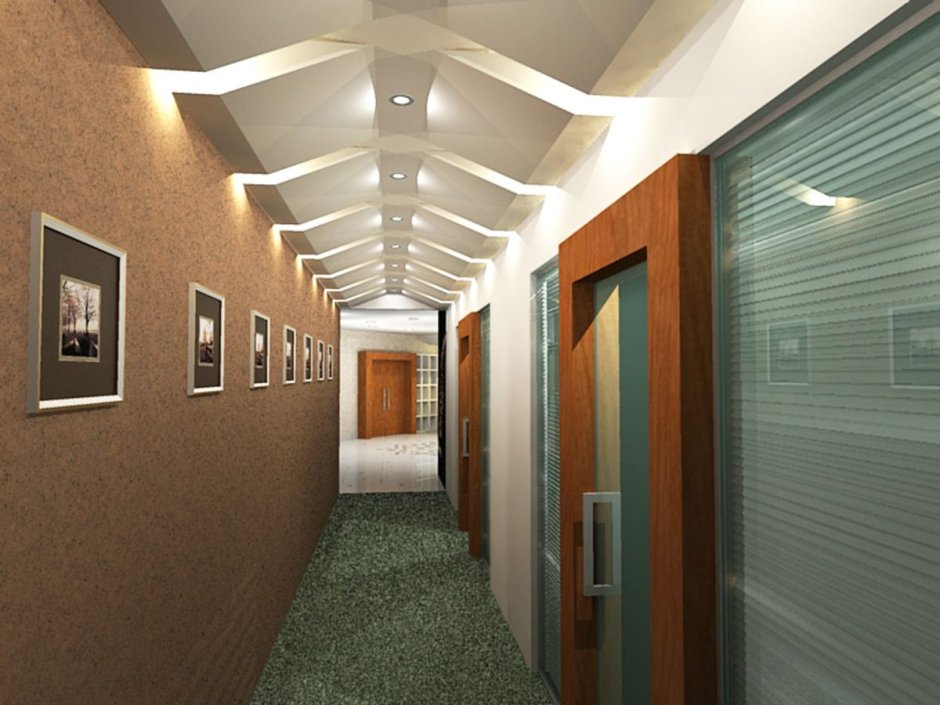Потолок в коридоре