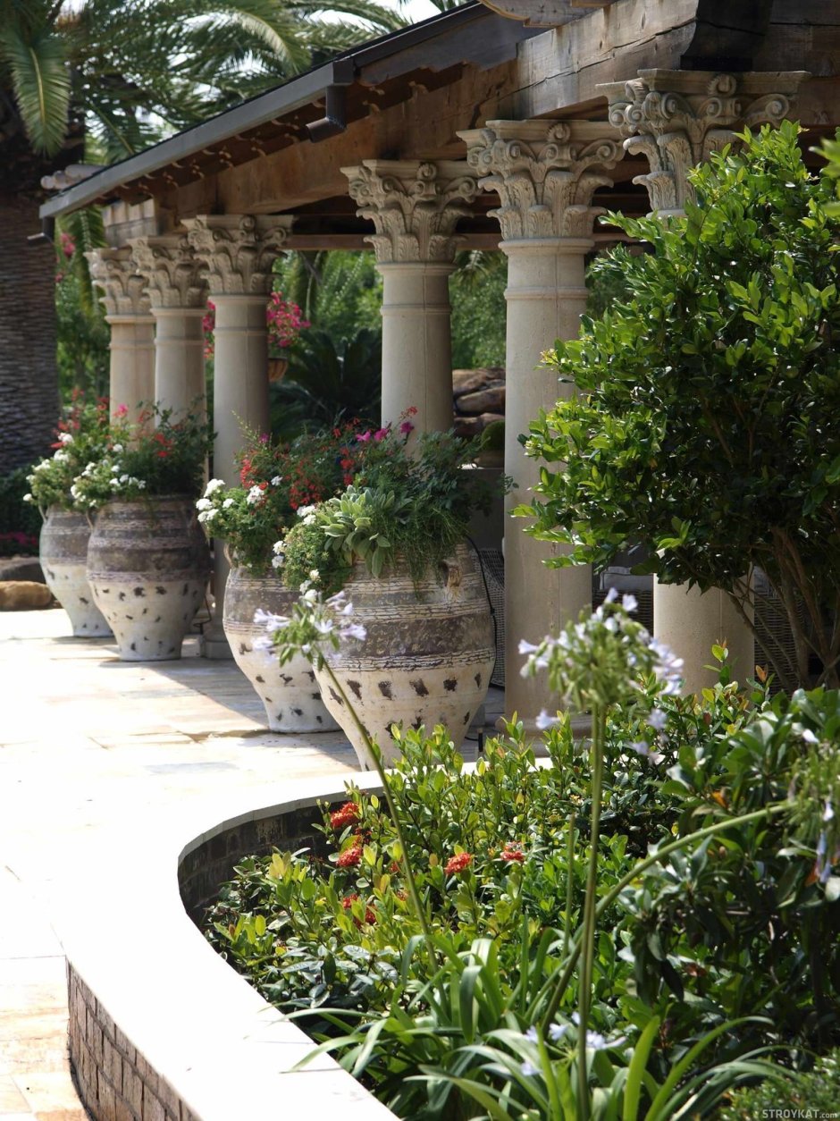 Сады в средиземноморском стиле итальянский сад