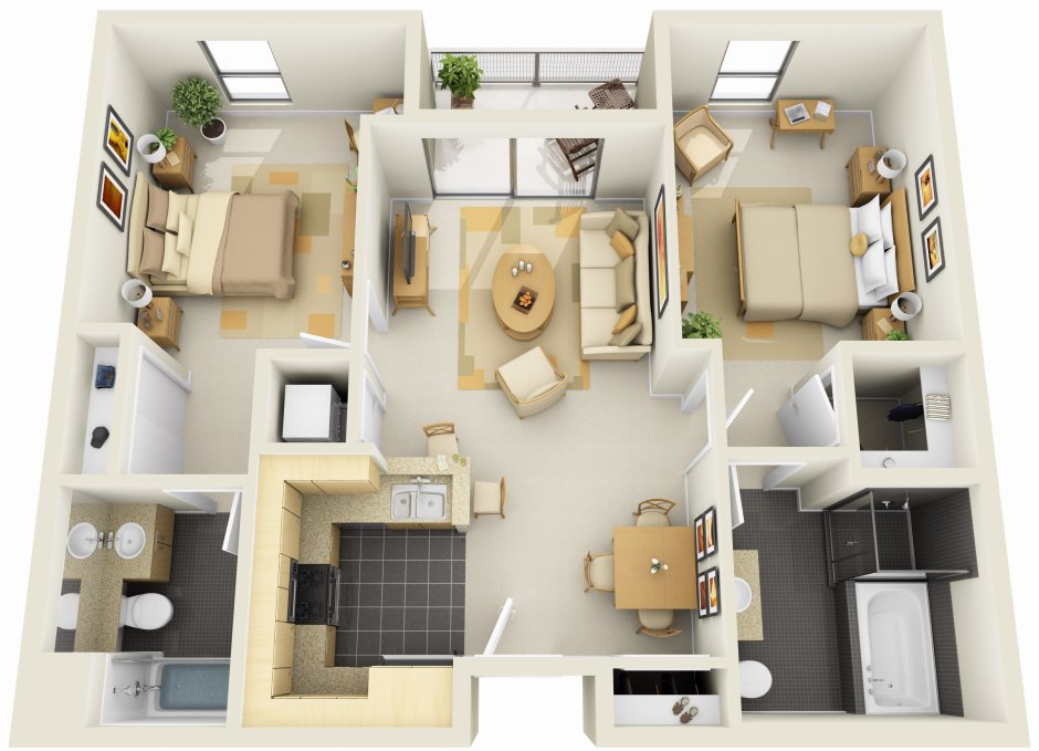 Планировки больших квартир