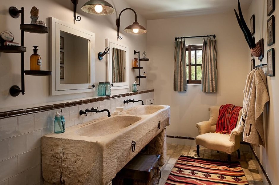 Ванная комната в средиземноморском стиле