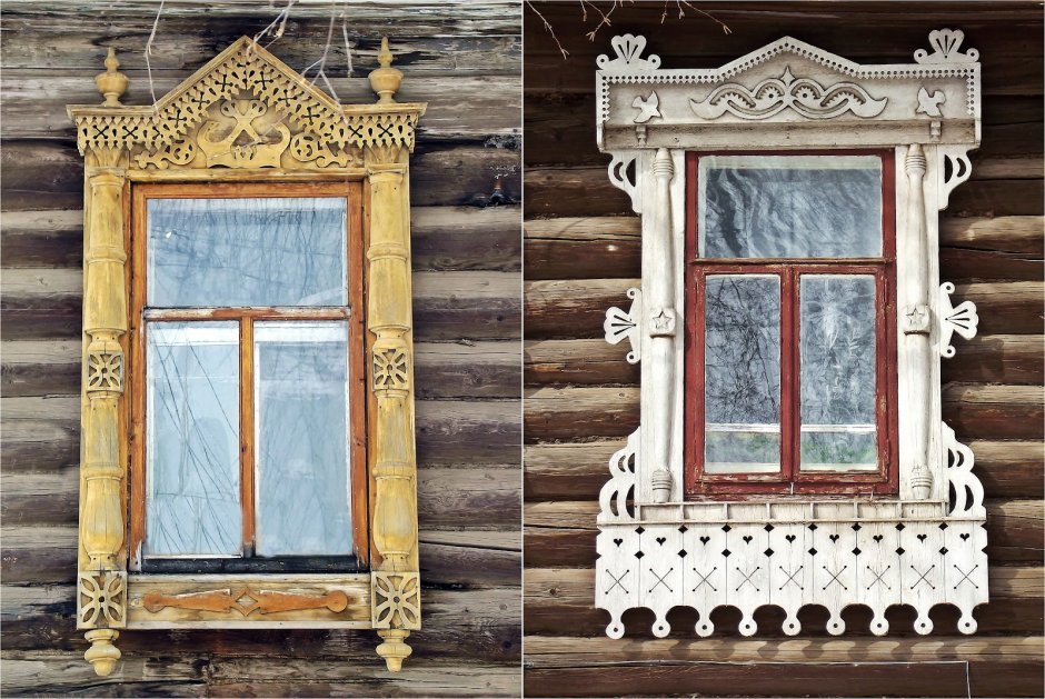 Русская изба обналичники на окна