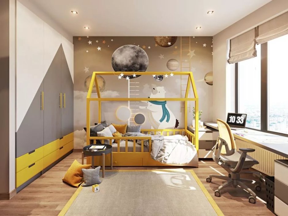 Стильный интерьер детской комнаты для мальчика