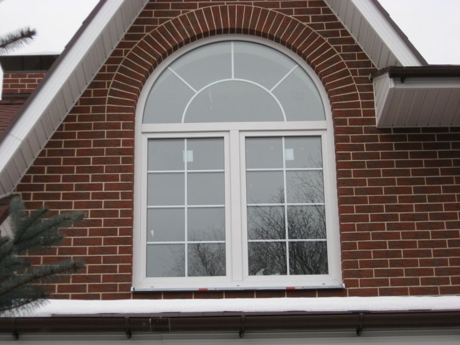 Окна полукруглые пластиковые (45 фото)