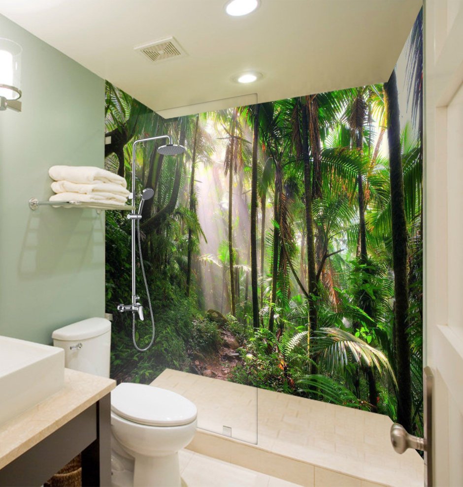 Ванные комнаты в тропическом стиле