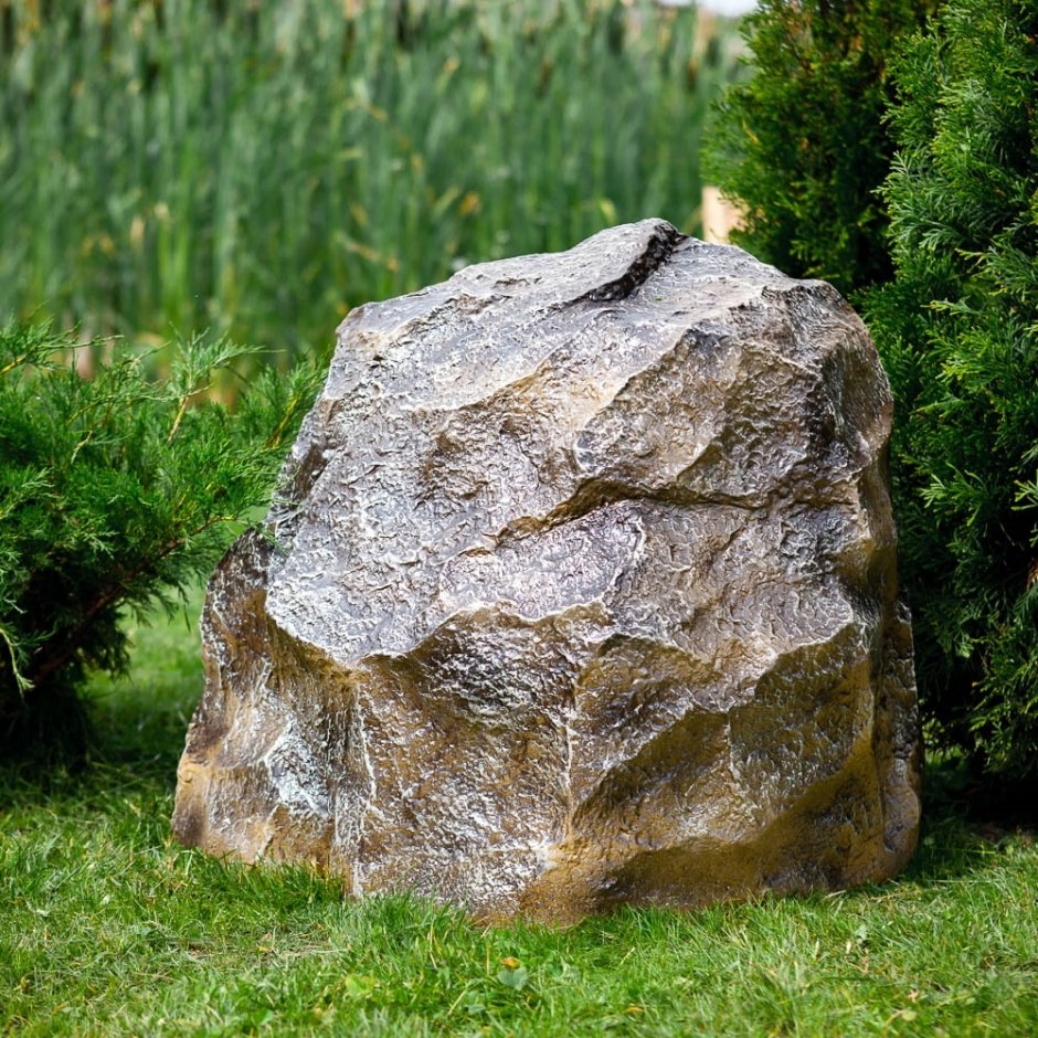 Крышка люка декоративная "камень-валун", высокий, 70x70x75см, f03133