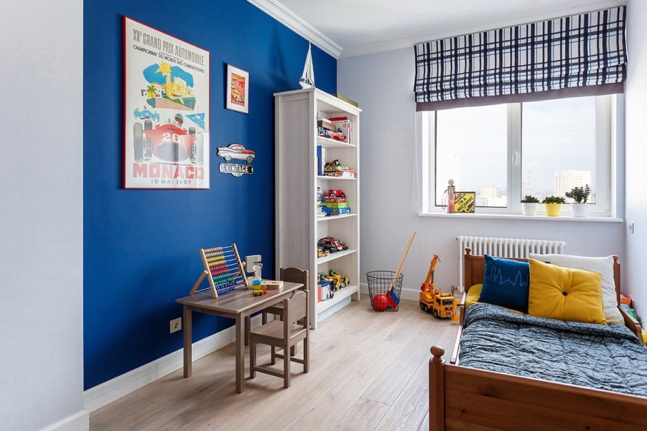 Синяя детская комната
