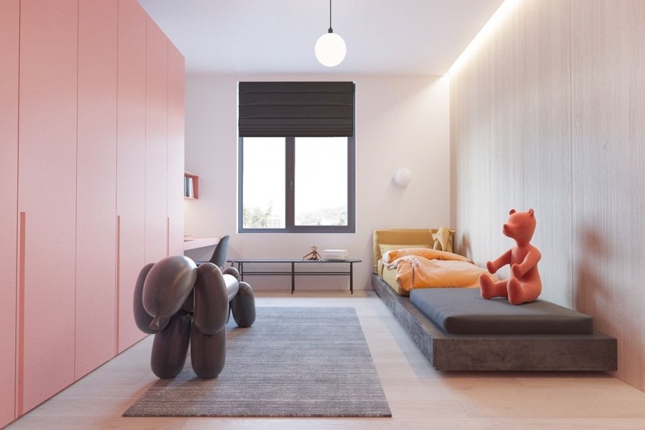 Детская комната в стиле минимализм (71 фото)