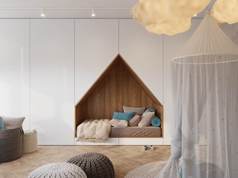 Кровать домик дизайнерская