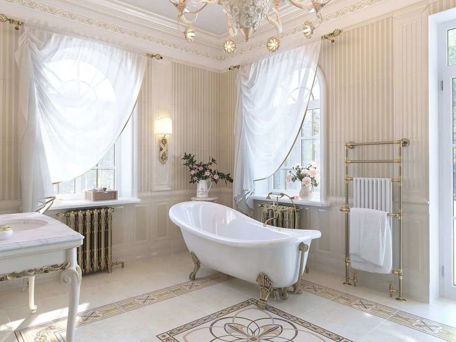 Ванна комната в стиле Ампир