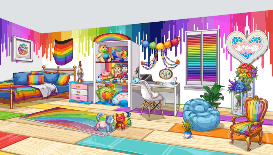 Нарисованная детская комната