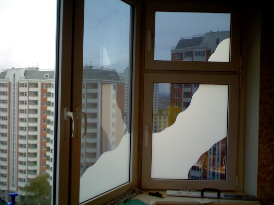 Затемненные пластиковые окна (43 фото)