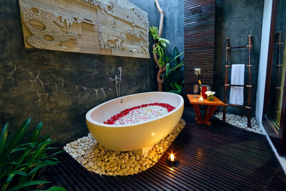 Ванная в стиле Бали