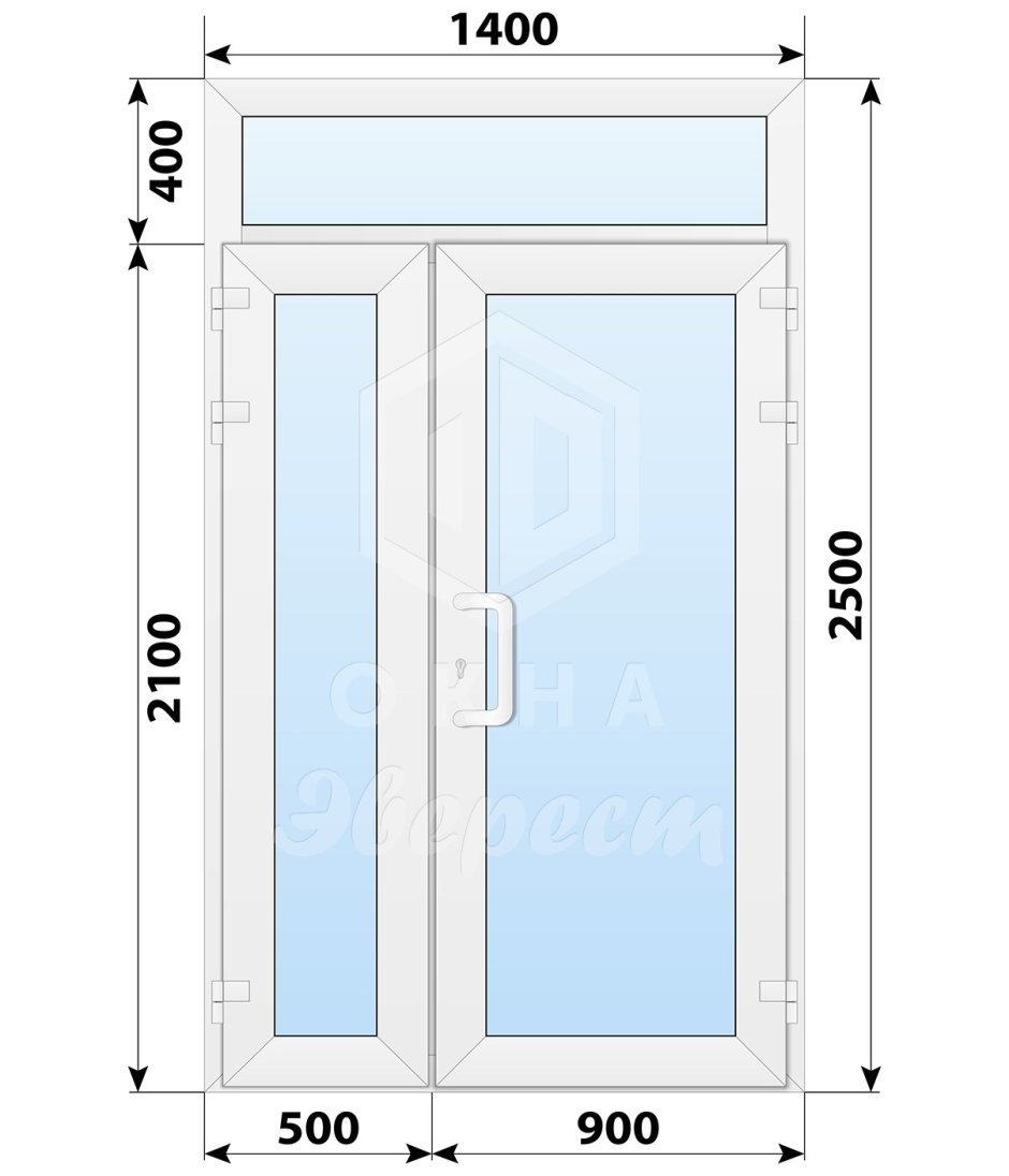 ПВХ окна 1800-1200 фрамуги