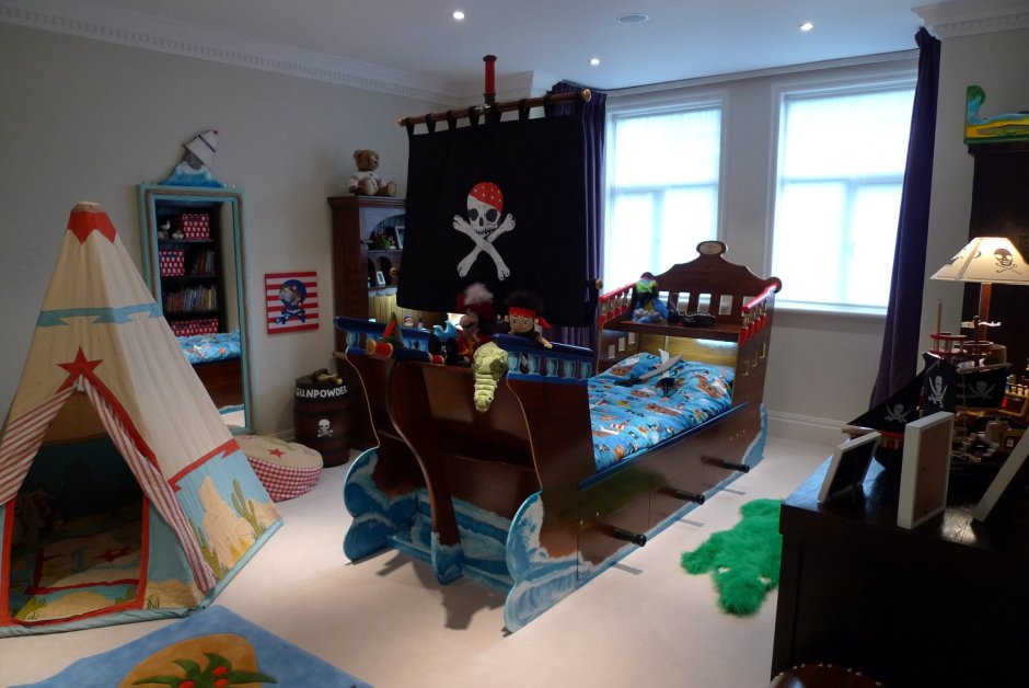 Комната в пиратском стиле для мальчика