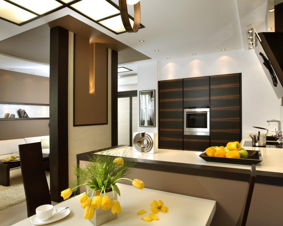 Японский стиль в интерьере квартиры кухня