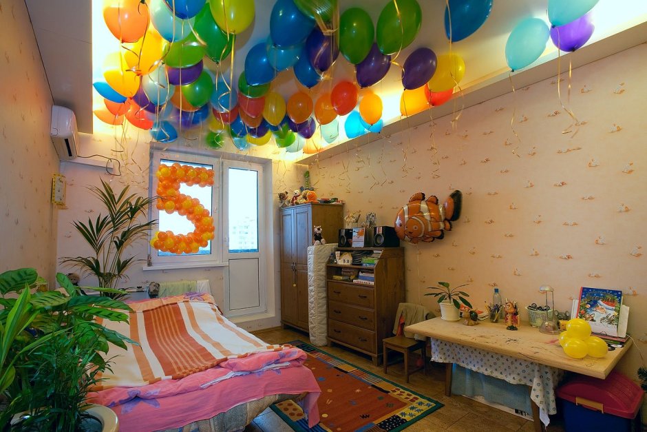 Украшение комнаты на день рождения ребенка