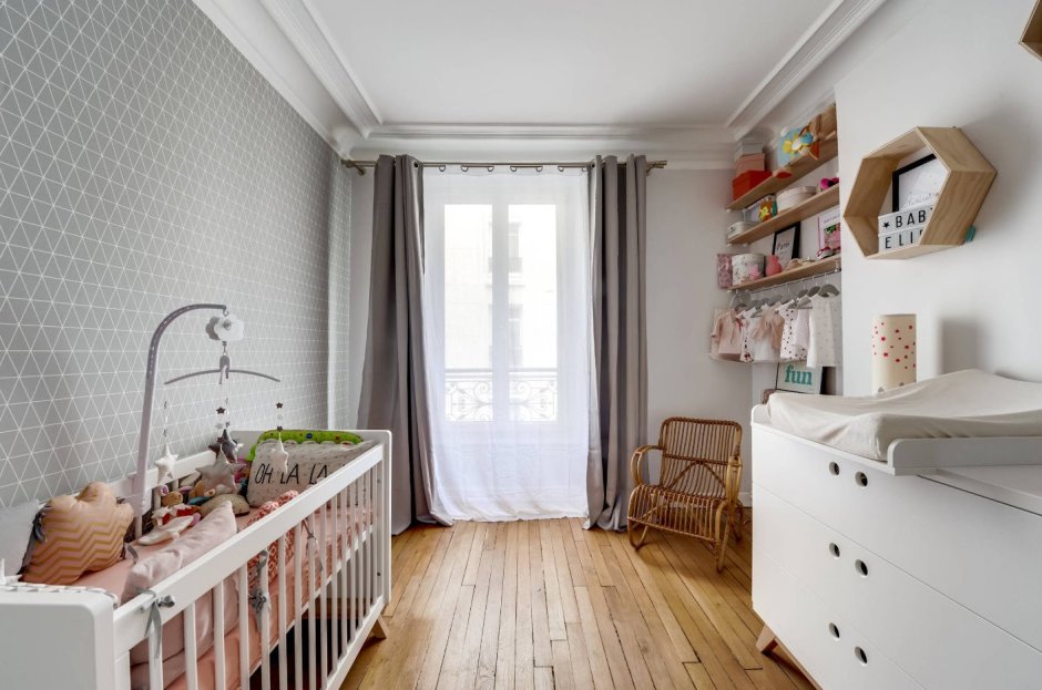 Комната для новорожденного в скандинавском стиле