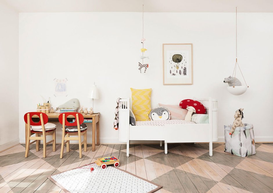 Скандинавский стиль в детской комнате (80 фото)