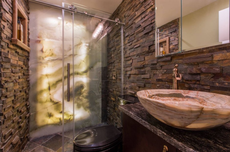 Ванная комната натуральный камень