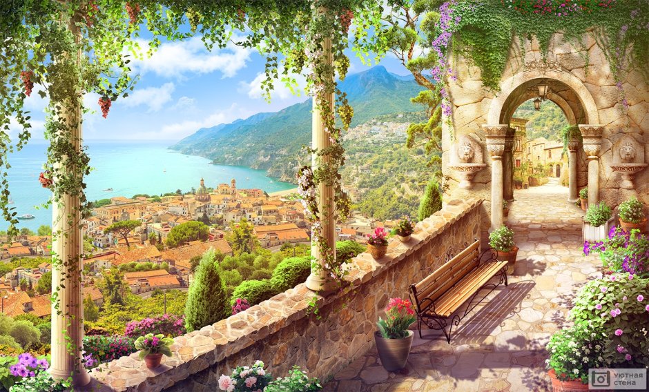 Картина на холсте «полдень в Италии»