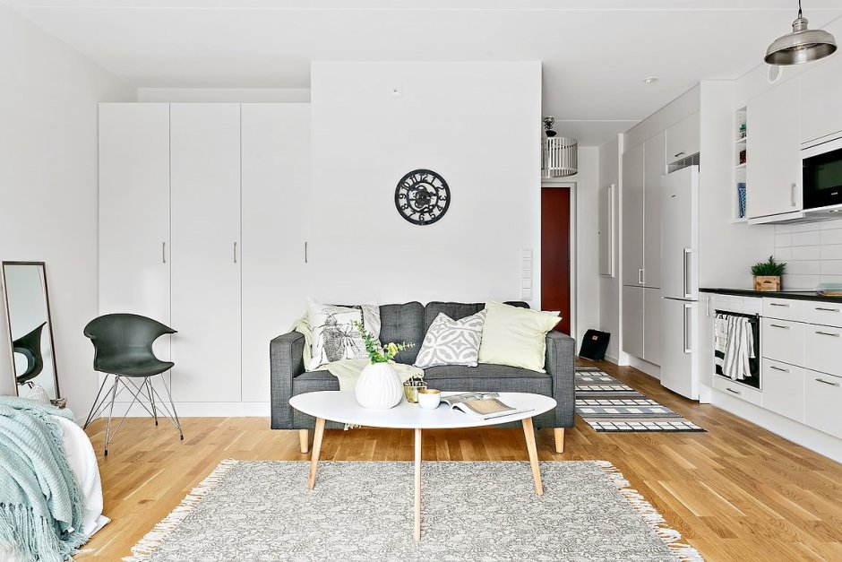 Планировка двухкомнатных квартир в скандинавском стиле