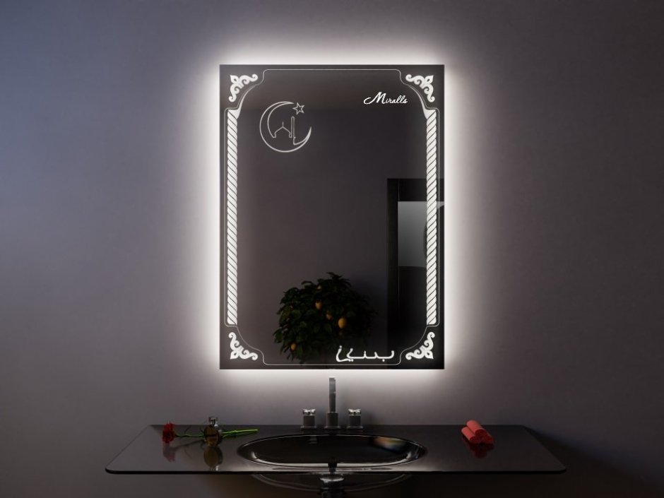 Зеркало с подсветкой led Bora Classic