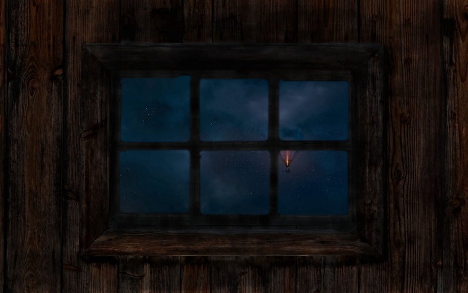 Темное окно