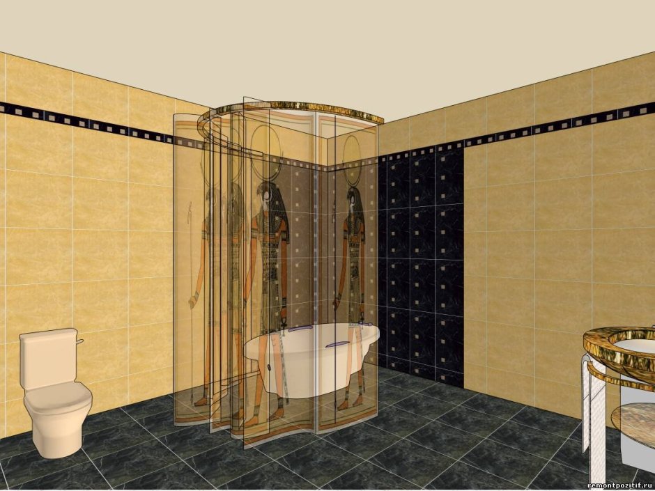 Плитка для ванной Египетский стиль