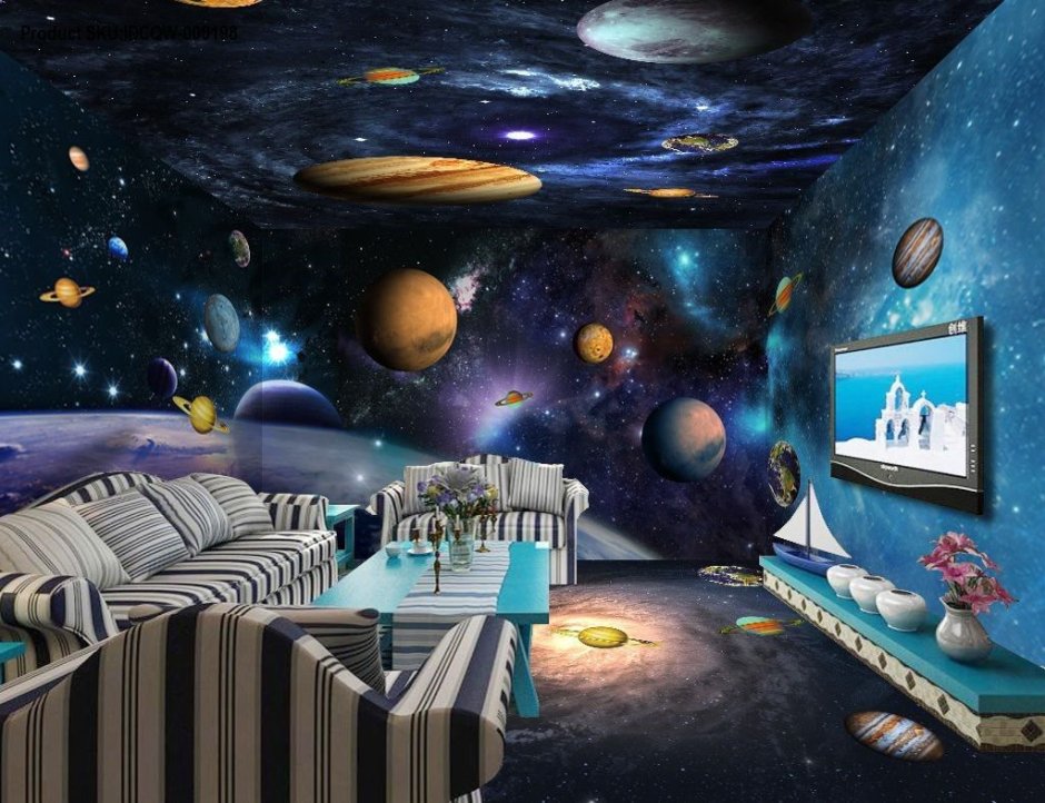 Космическая детская комната