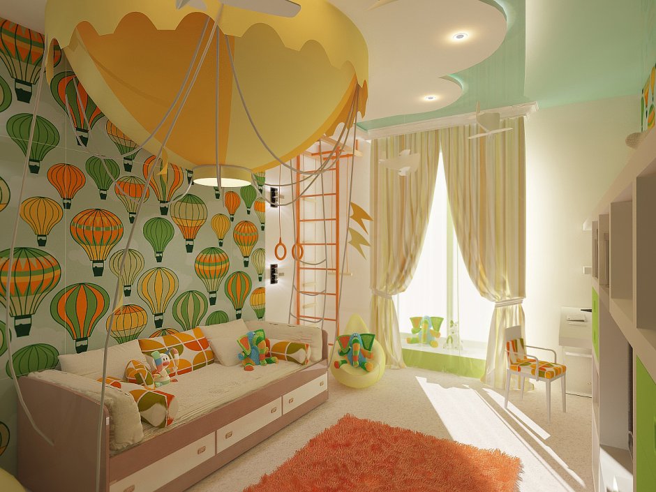 Декор комнаты для новорожденного